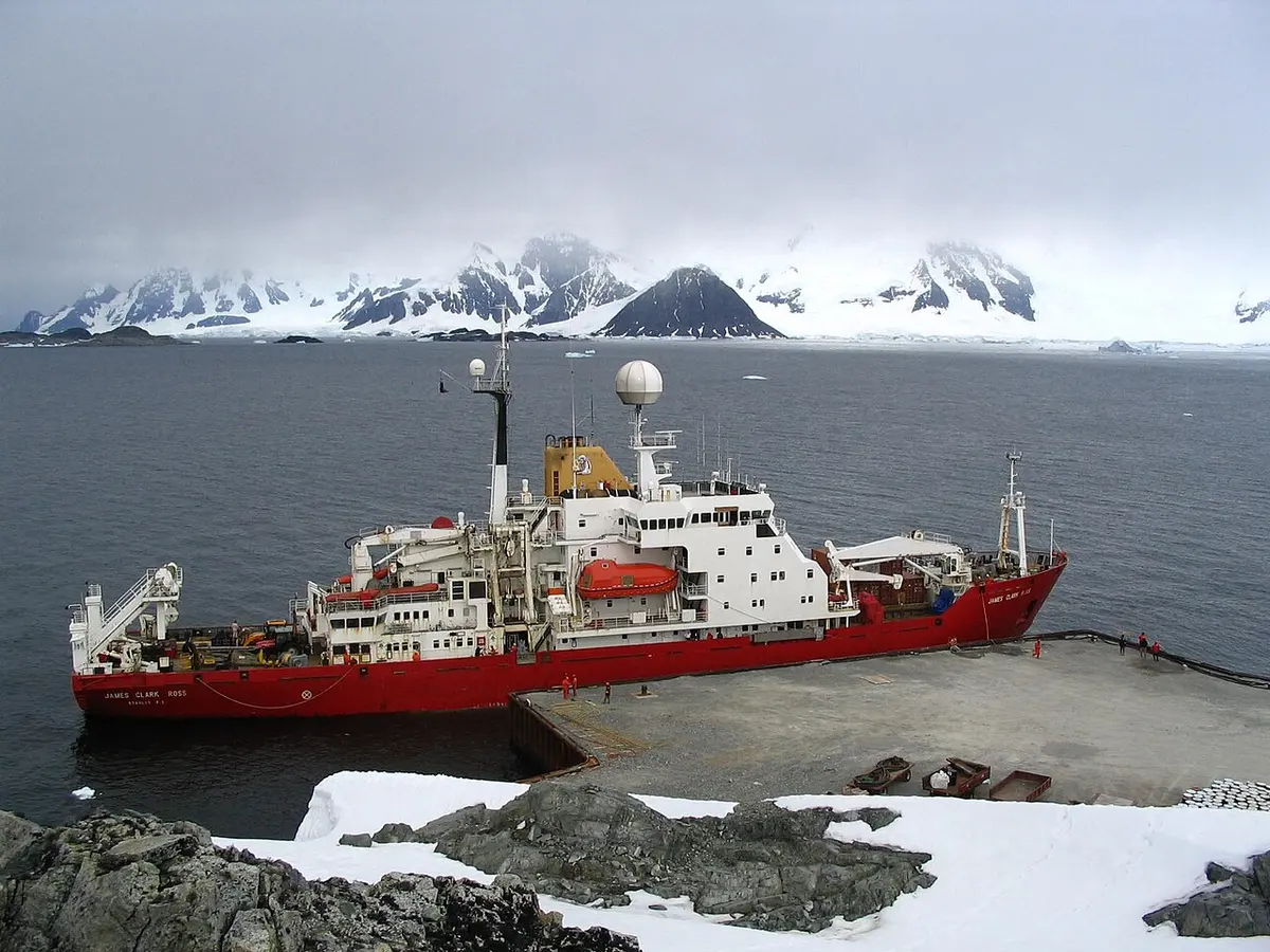 RRS James Clark Ross, one of two aging ships currently filling the role.Image: Tom L-C.