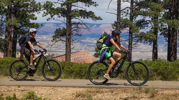 Visitors Explore the Newly Completed Bryce Canyon Shared Use Path NPS Photo