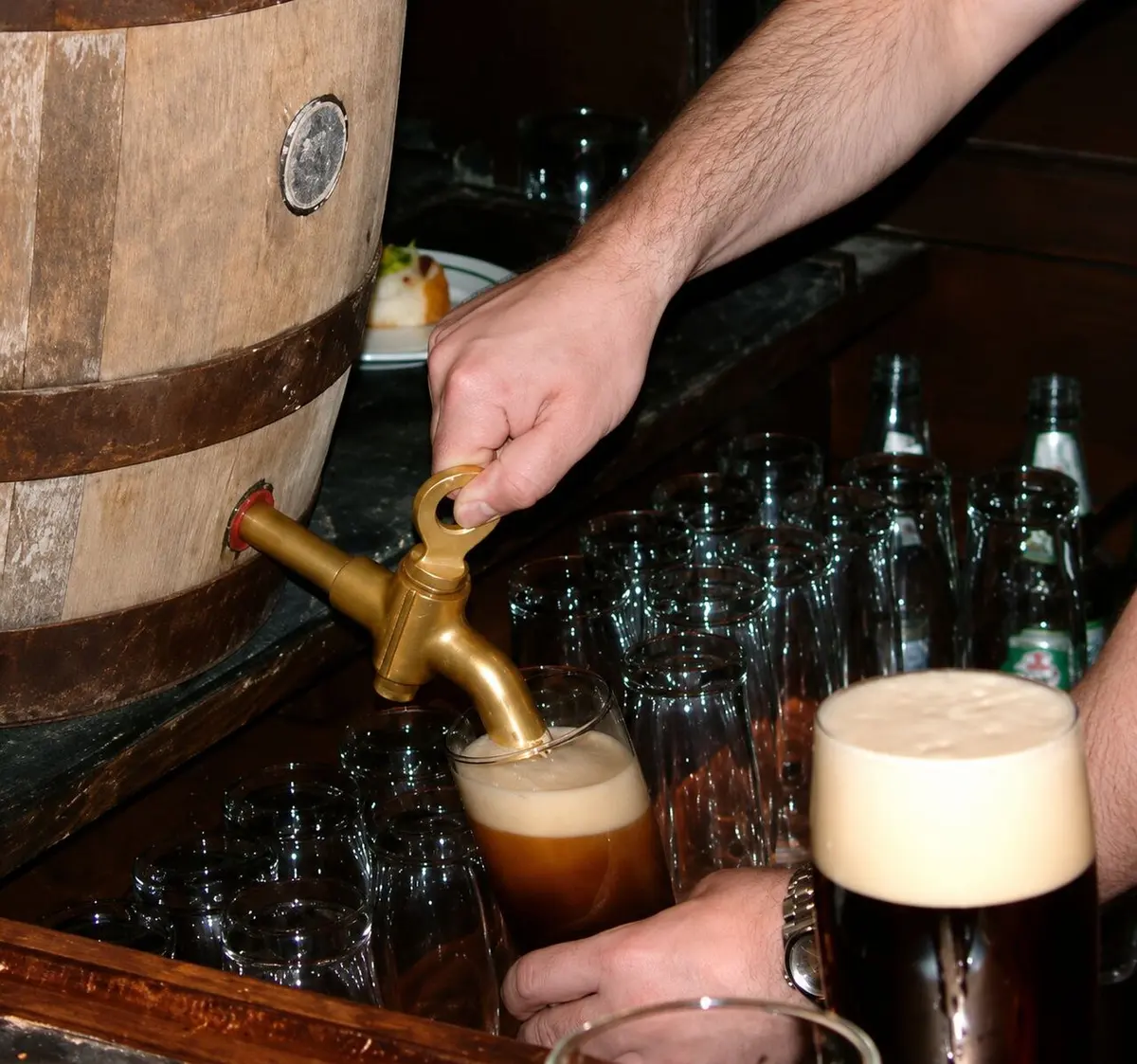 Just the taste of beer alone can cause a release of the chemical dopamine. Image: Steve Pereira.