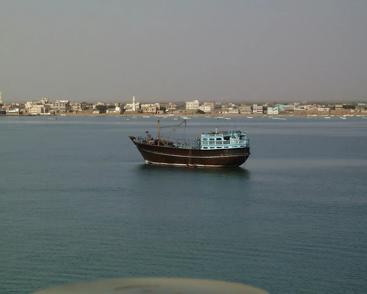 Mokha from file, viewed across the Red Sea.Image: tower10 via Panoramio.