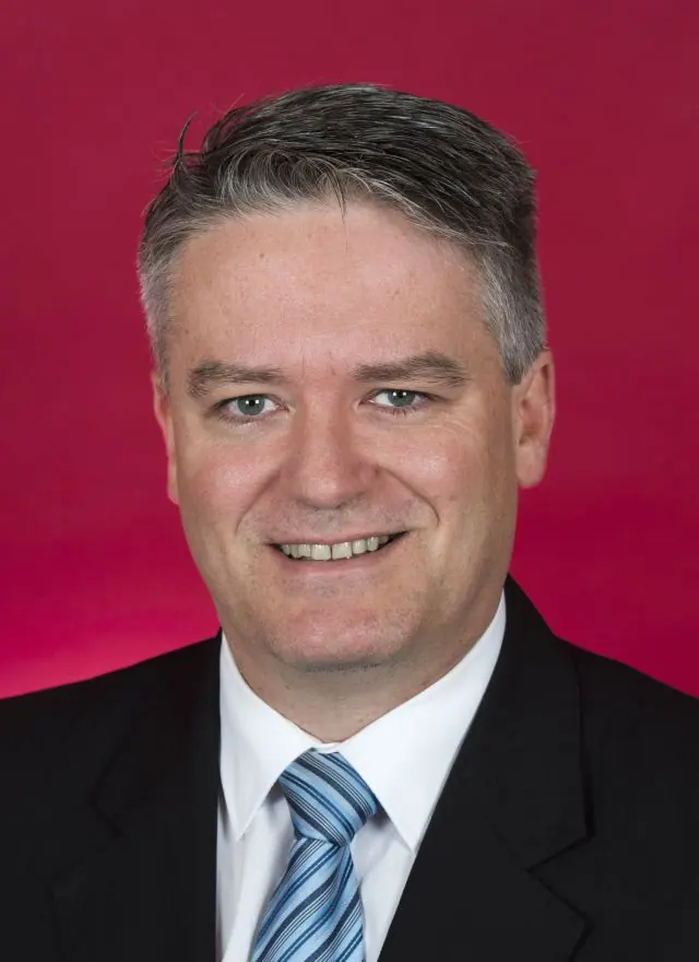A portrait of OECD Secretary General Mathias Cormann, then-leader of the government in the Senate of Australia and minister for finance, in 2016. Image: Commonwealth of Australia.