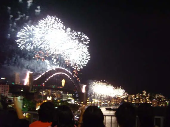 The Sydney Harbour Bridge was the centrepiece of the city's New Year celebrations
