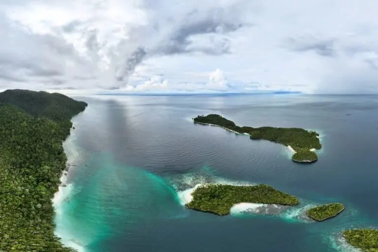 Dayang / Batanta / Yensawai islands in Raja Ampat, West Papua, Indonesia. Photo credit: Rhett Ayers Butler.