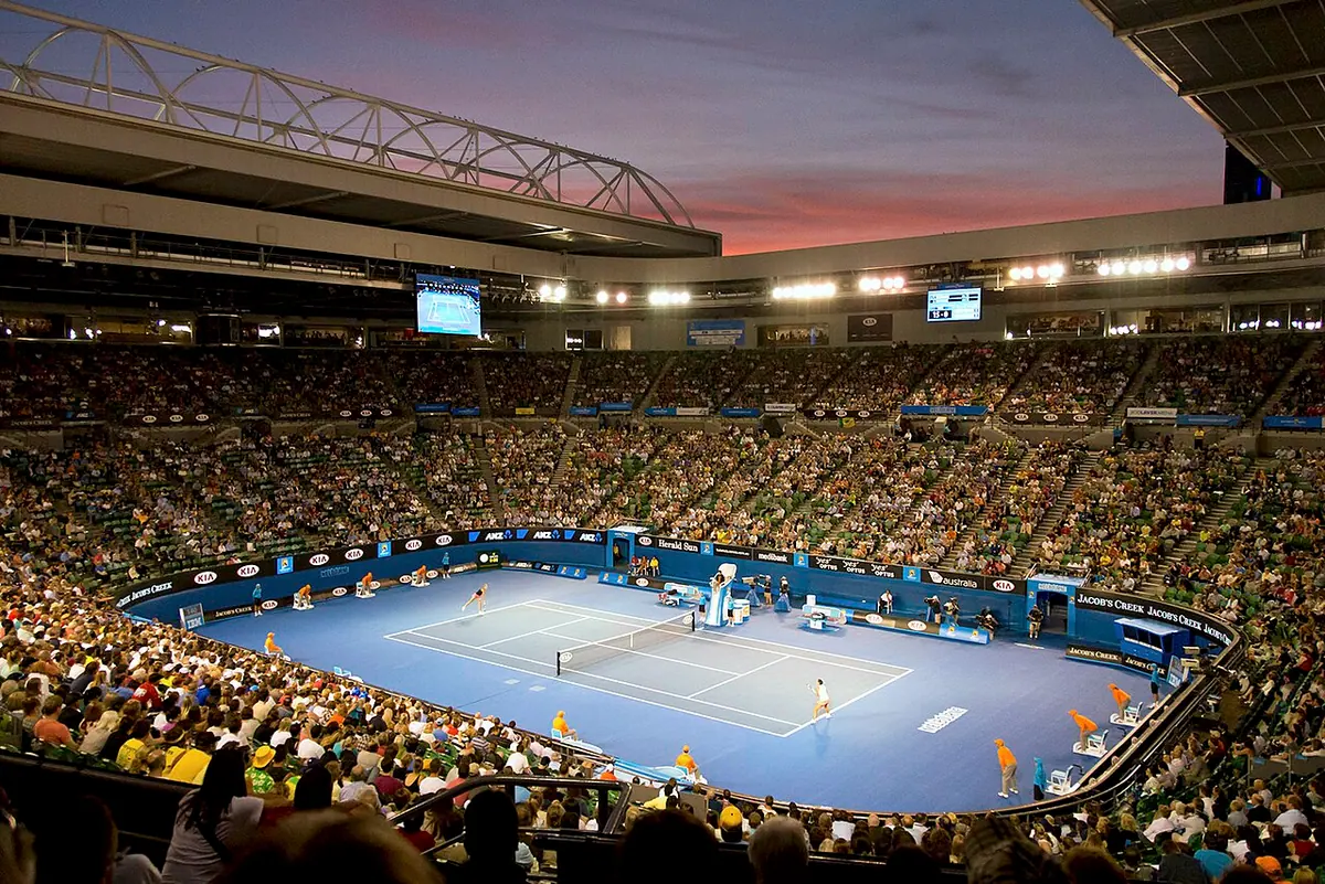 Rod Laver Arena in 2013, where the Finals of the 2022 Australian Open took place. Image: Steve Collis.