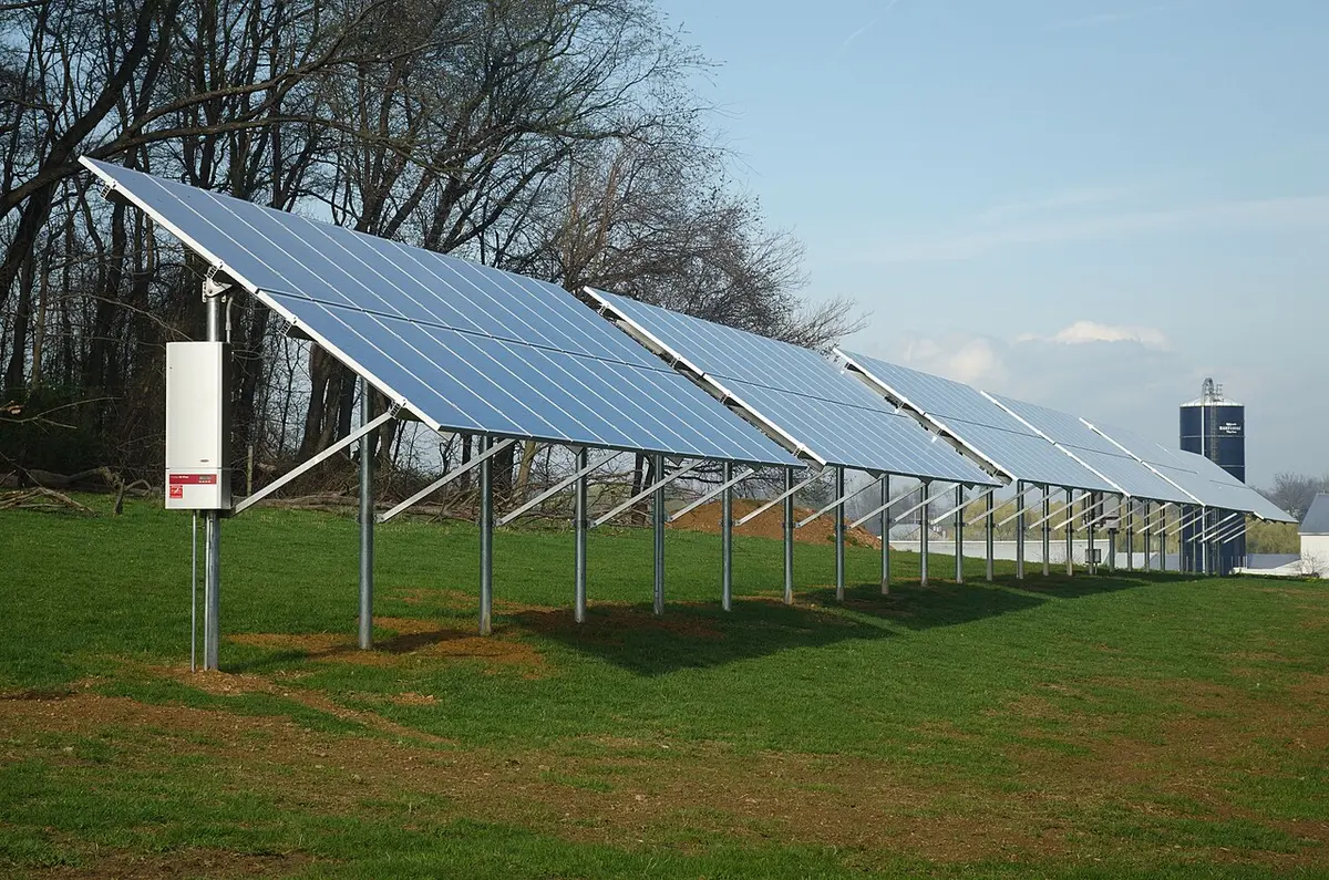 Solar panel installation in the United States Image: U.S. Department of Agriculture.