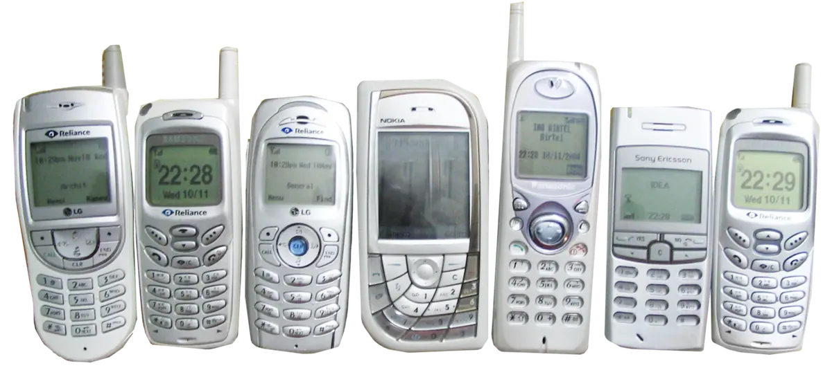 A selection of cellular phones. Image: Kprateek88.