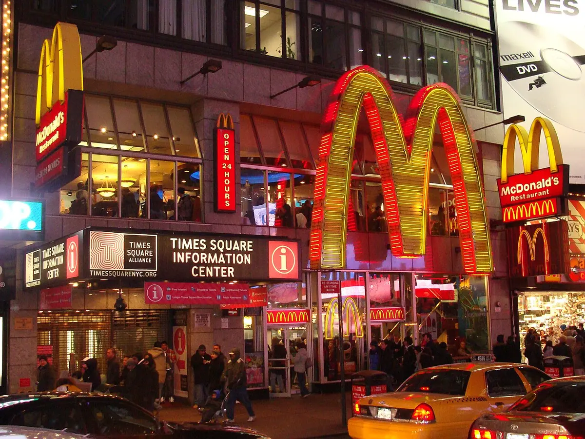 File photo of McDonald's in Times SquareImage: Sallicio..