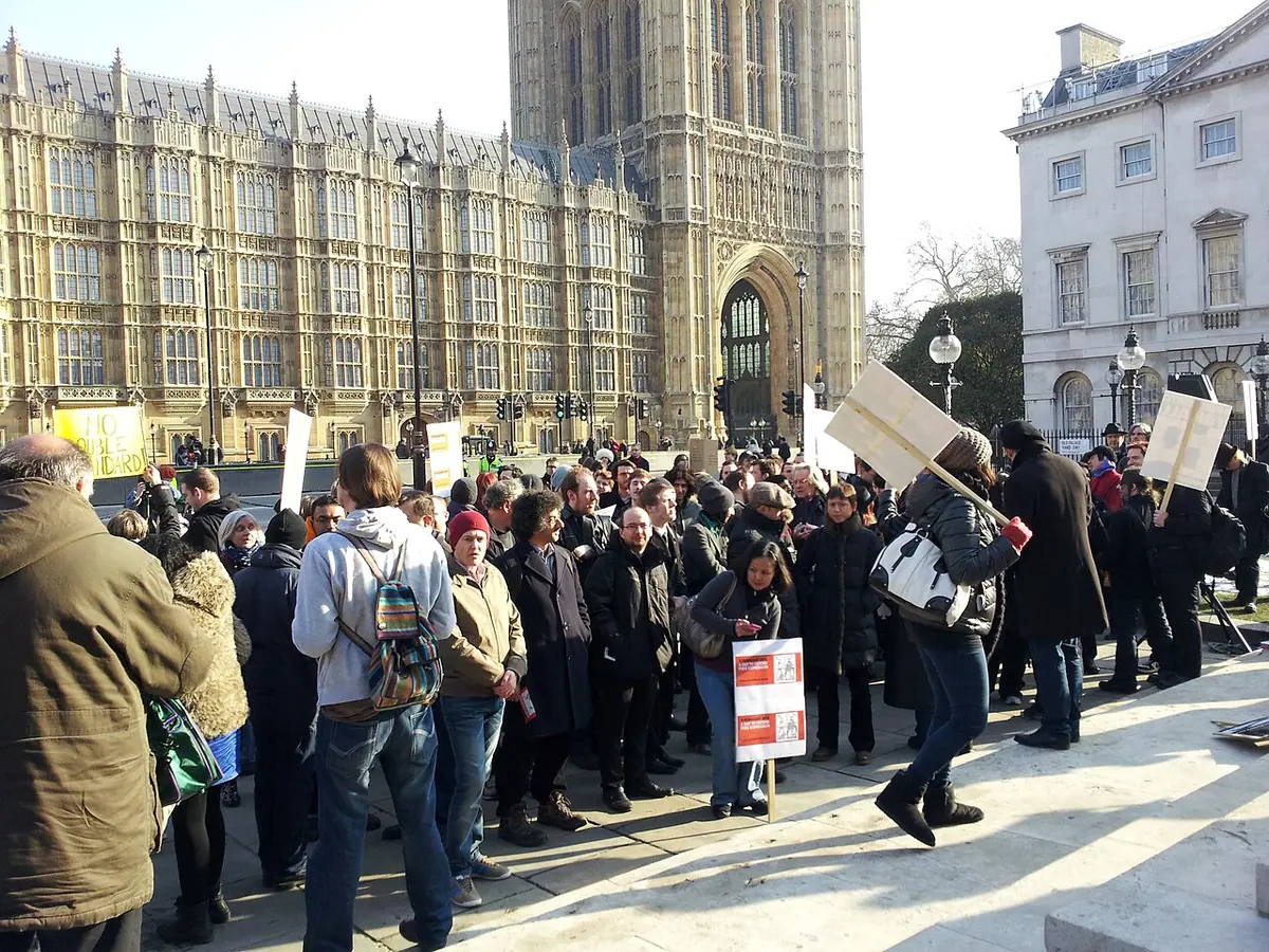 Rally for Free Expression in London today. Image: Tom Morris.