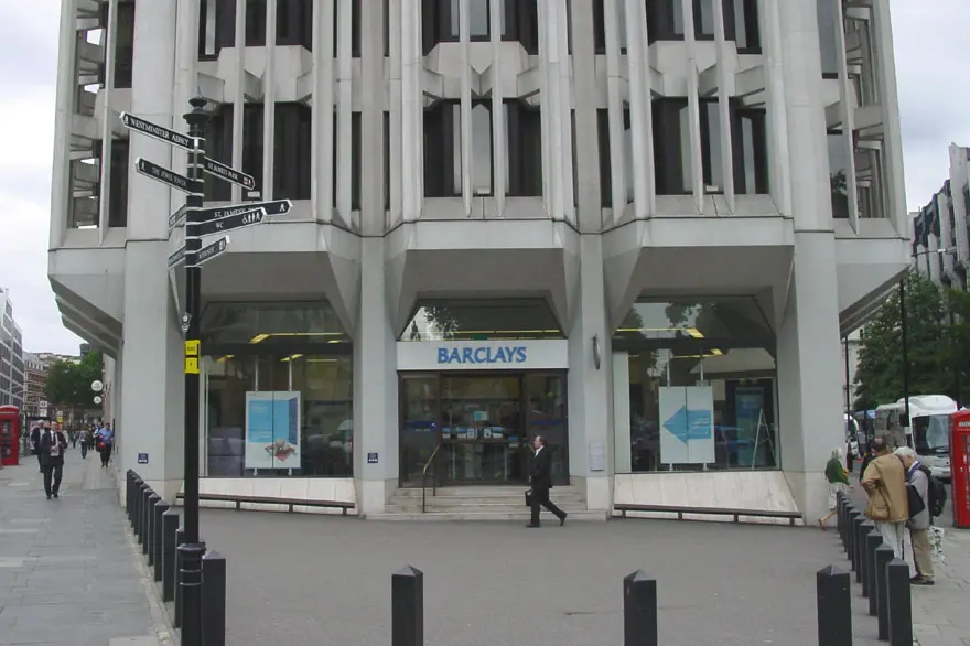 Barclays Bank branch in Westminster, London Image: David Edgar.