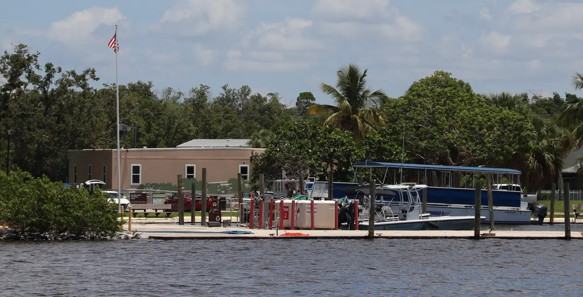 The Gulf Coast Visitor Center and marina NPS Photo