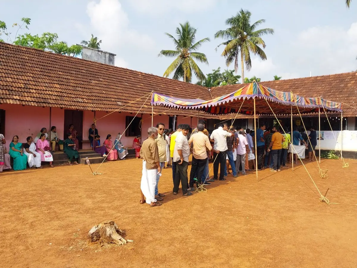 Voting underway in Kerala.