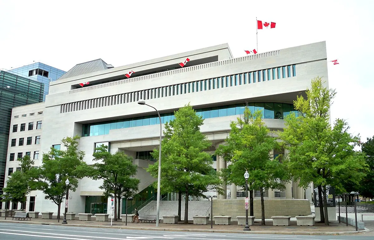 The Canadian Embassy, Washington, D.C. on September 11, 2009. Image: Matthew G. Bisanz.