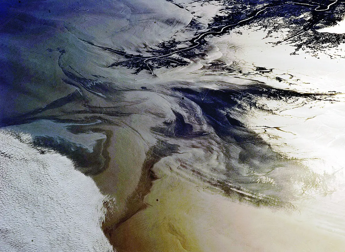 The oil spill in the Gulf of Mexico pictured from the International Space Station in May last year. It is now almost a year since the largest spill in the history of the petroleum industry began after the Deepwater Horizon exploded. Image: NASA.