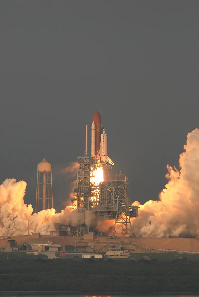 Endeavour on mission STS 118 takes off on August 8.