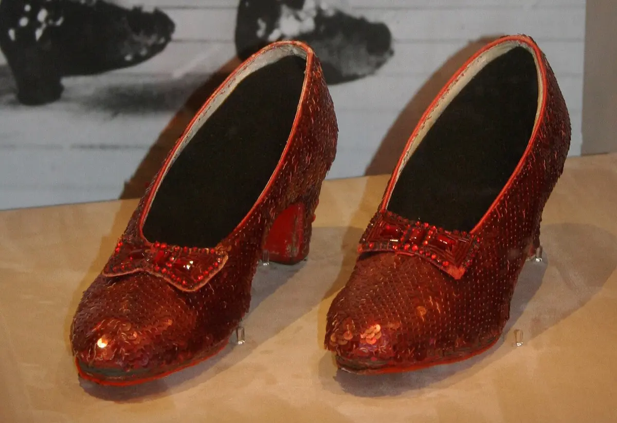 Slippers worn by Judy Garland. Image: dbking.