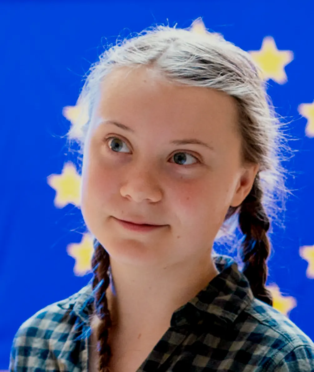 Thunberg in April 2019 Image: European Parliament.
