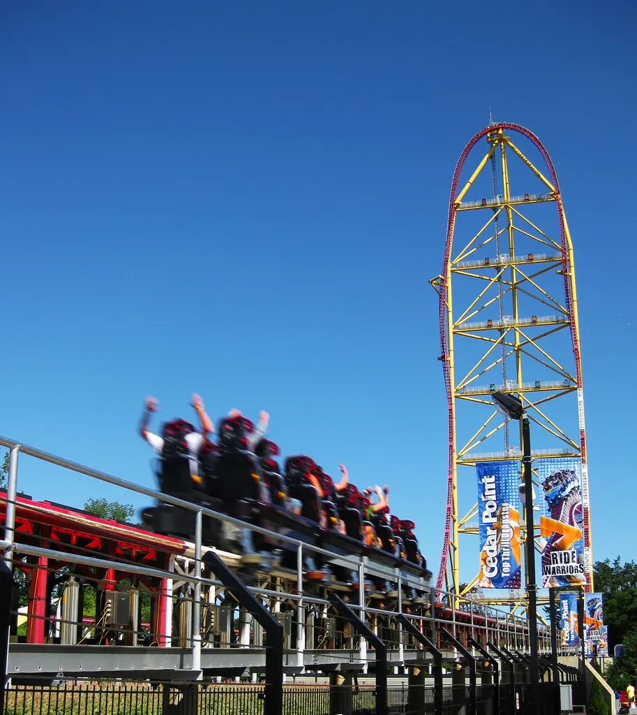 Top Thrill Dragster seen in 2009.Image: Craig Lloyd.