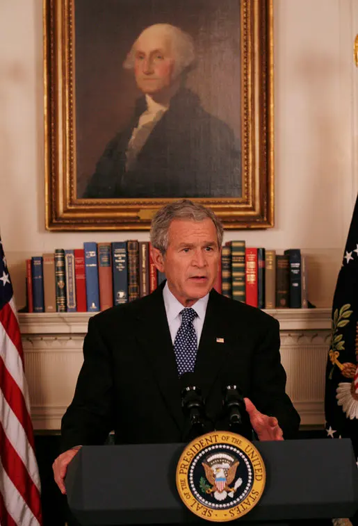 Bush speaking on Food Aid yesterday