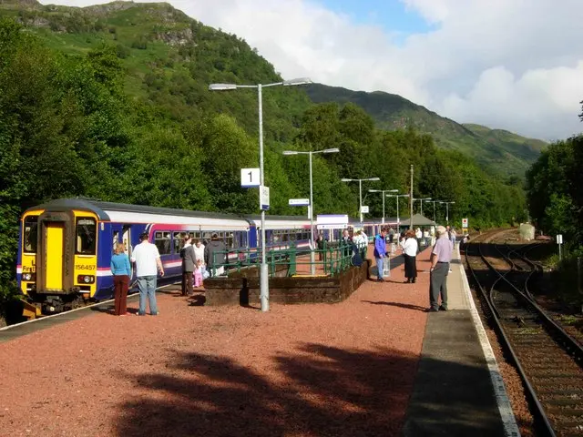 A file photo of Ardlui railway station, showing a typical Oban and Mallaig-Glasgow service on the left and the points where today's incident occurred on the right.Image: Stephen McKay.