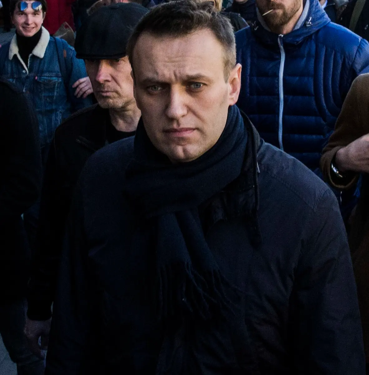Navalny at an anti-corruption protest in Moscow in 2017 (Image: Evgeny Feldman)