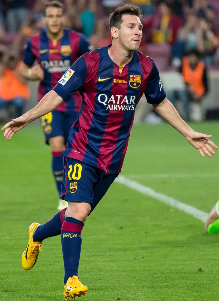 File photo of Lionel Messi, who scored the hat-trickImage: L.F.Salas.