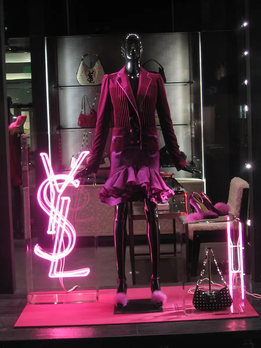 An Yves Saint-Laurent boutique in Beverly Hills, California.