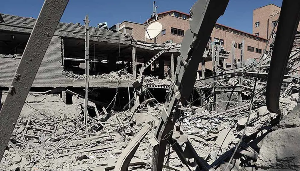 Destroyed buildings at Sharif University of Technology, Iran. Local authorities say more than 30 universities have been hit since the start of the US-Israeli offensive in late February. Copyright: Hossein Zohrevand (CC BY 4.0)
