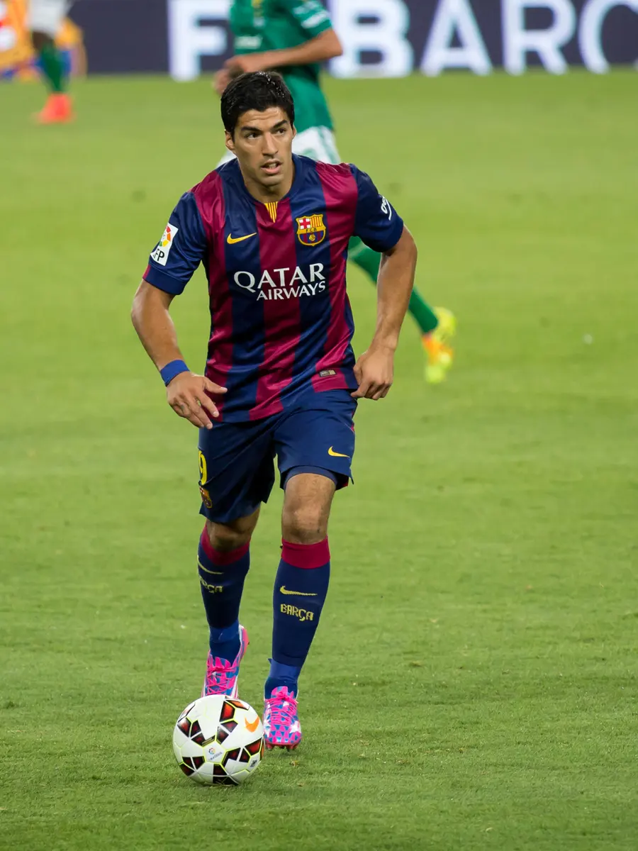 File photo of Luis Suárez, who scored four goals in the matchImage: Lluís.