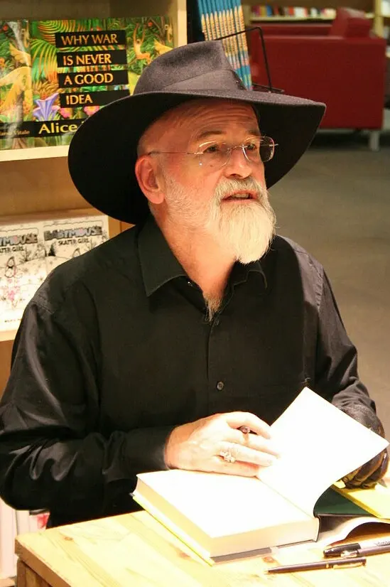 Terry Pratchett's at a book signing in 2007. Image: Robin Zebrowski.