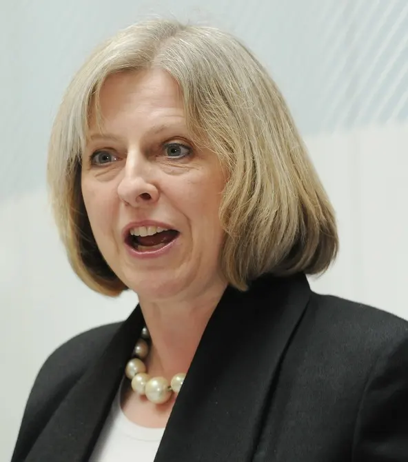Theresa May, Home Secretary. Image: Home Office.