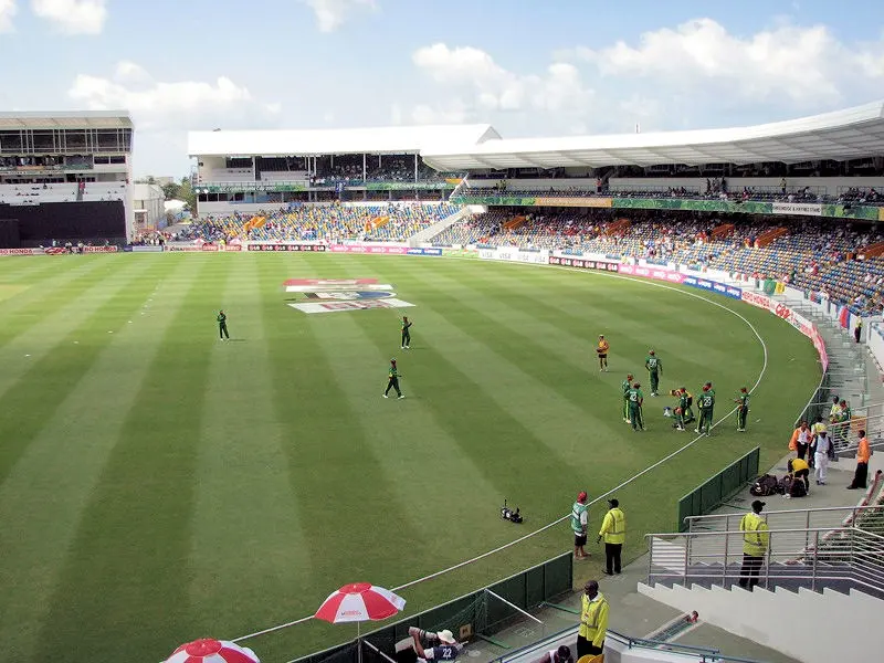 Kensington Oval stadium, Barbados Image: user:subzi73.