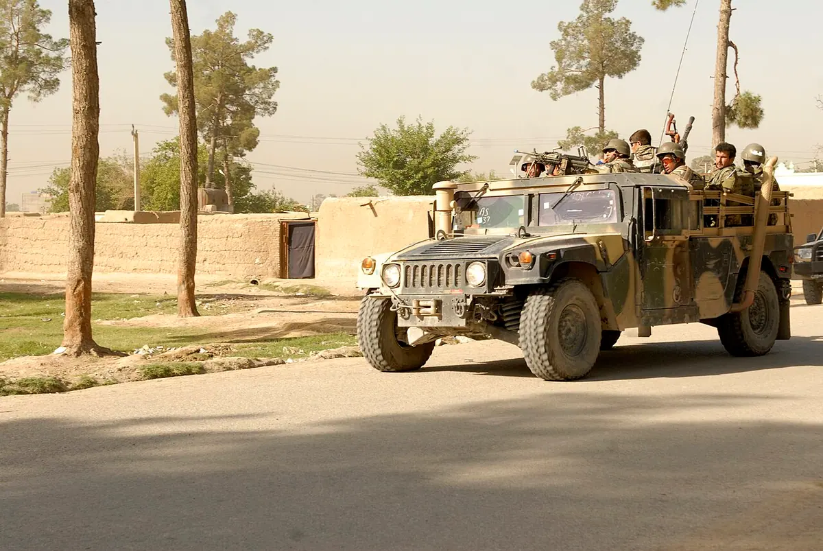 File photo of an Afghan Humvee operating in Kandahar in 2011.Image: Sergeant Breanne Pye of the US Army.