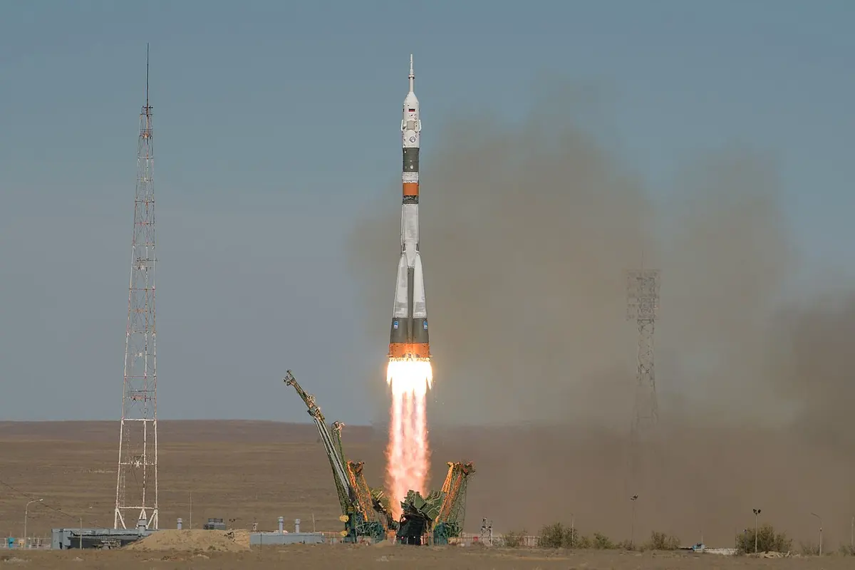Soyuz MS-10 shortly after liftoff on Thursday morning; the mission aborted minutes later. Image: NASA/Bill Ingalls.
