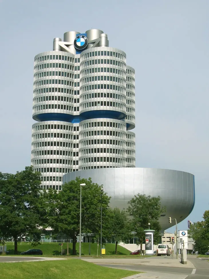 BMW HQ, located in Munich, Germany. Image: Cccc3333.