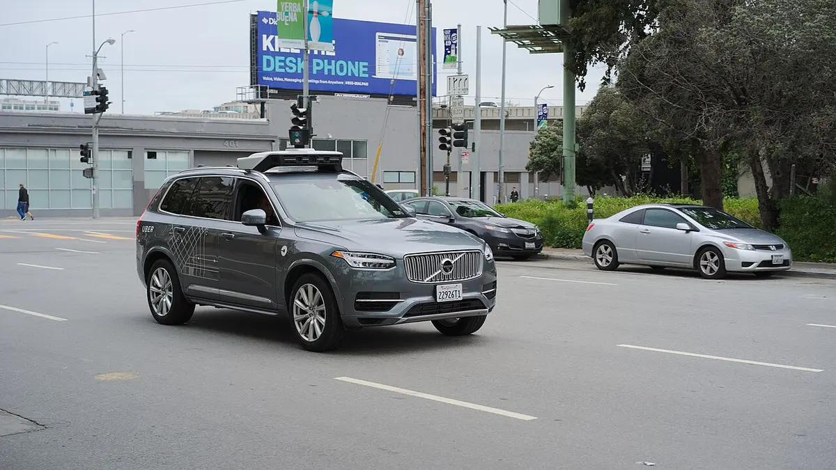 Uber self-driving Volvo car in San Francisco; file photo. Image: Dllu.