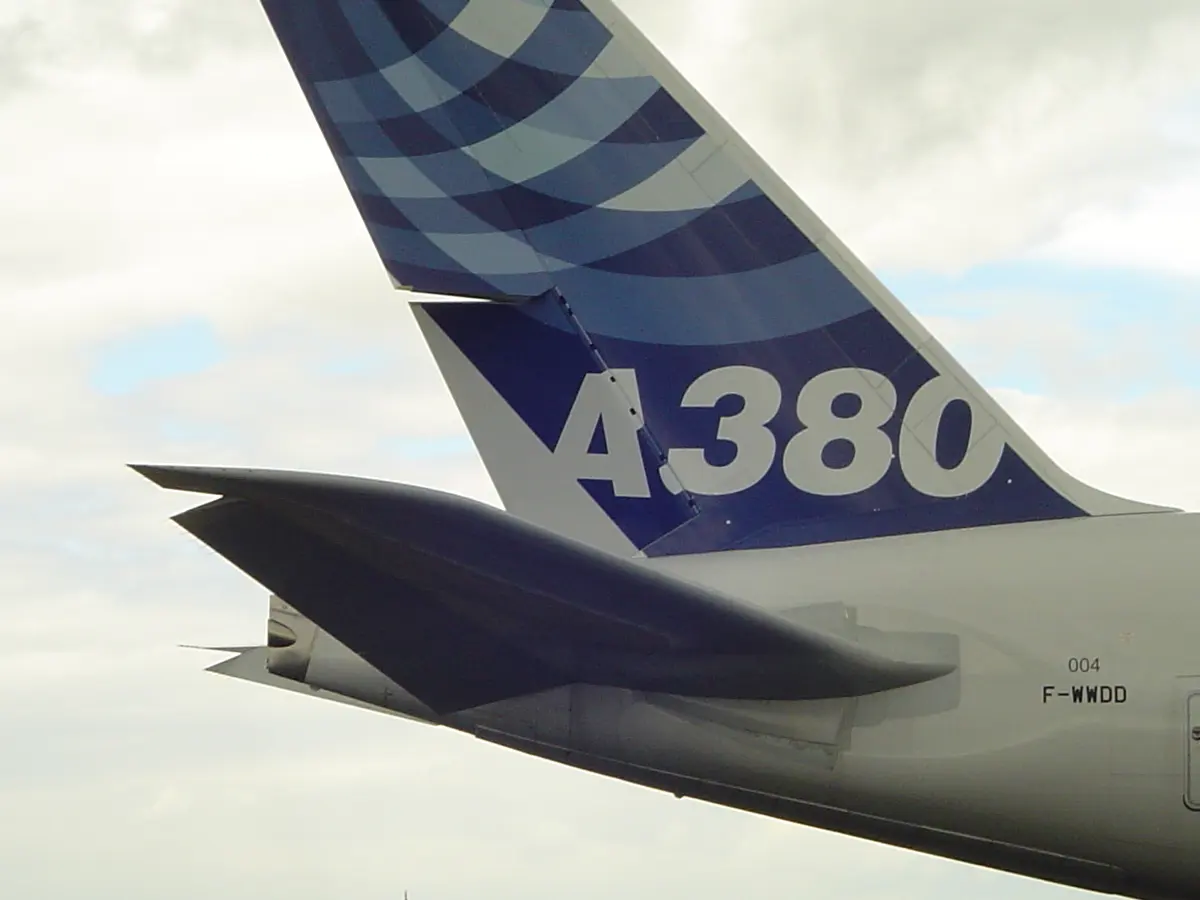 Leitwerk des Airbus A380 auf der ILA 2006