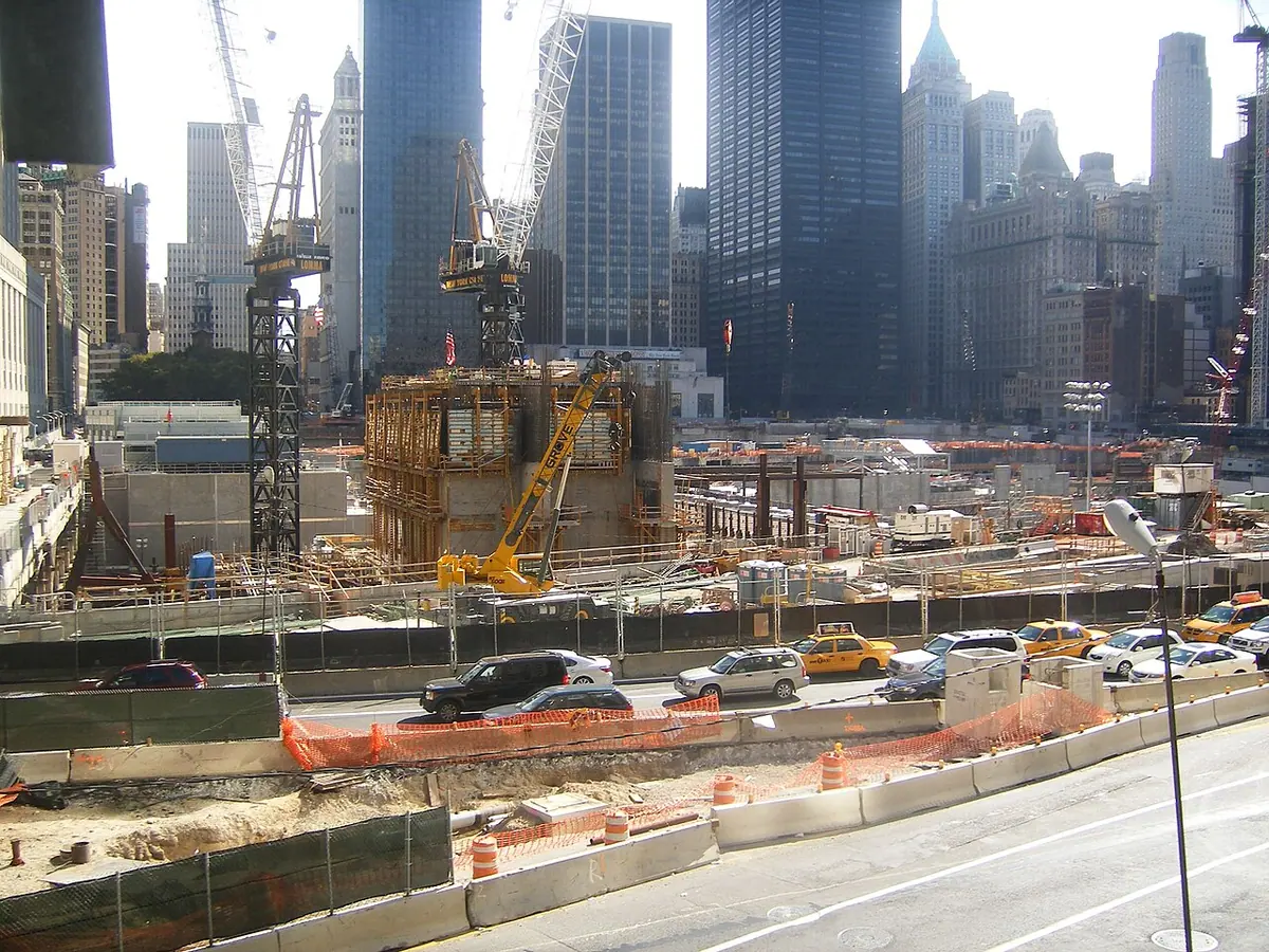 1 World Trade Center under construction in New York City in October 2008.Image: John Ozuna.