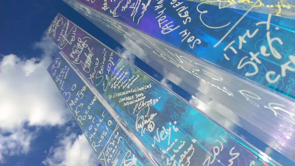 The Olympic Truce wall at the 2012 Summer Paralympics Image: P.Kurmelis.