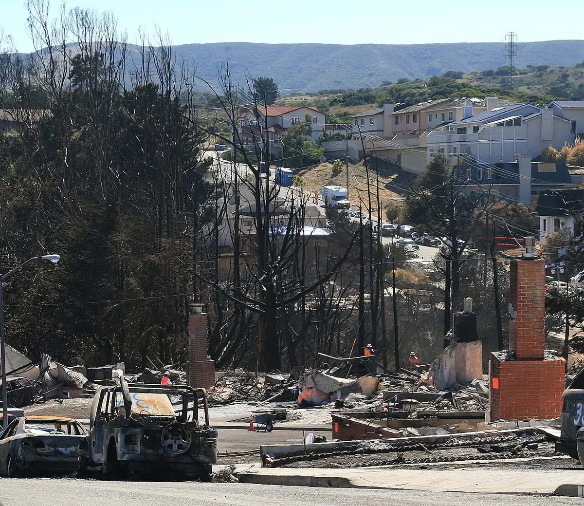 The aftermath of the explosion on September 10 of this year which destroyed 37 homes. Image: Mbz1.