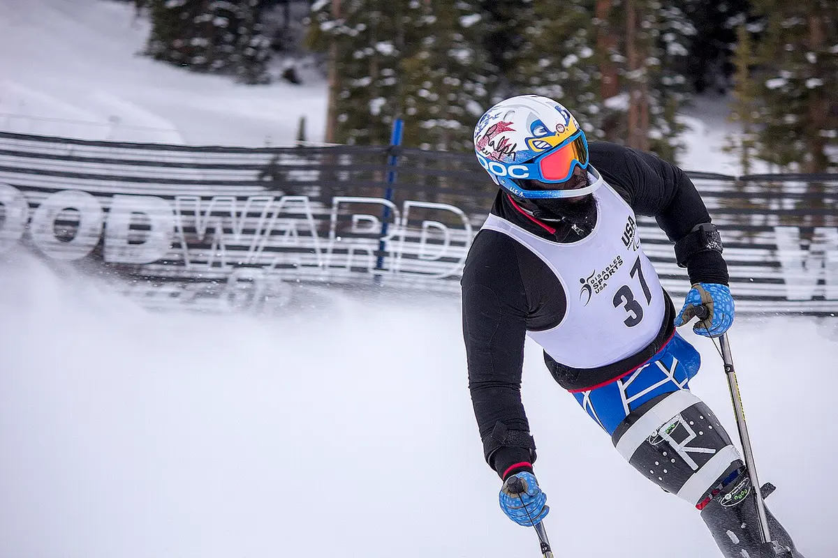USA skier Ralph Green last year at the 2012 IPC NorAm Cup. Image: Bidgee.