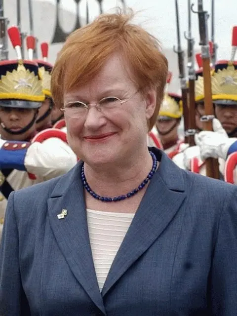 Pictured in 2003 during a state visit to Brazil, Tarja Halonen was Finland's first lady President.Image: Agência Brasil.