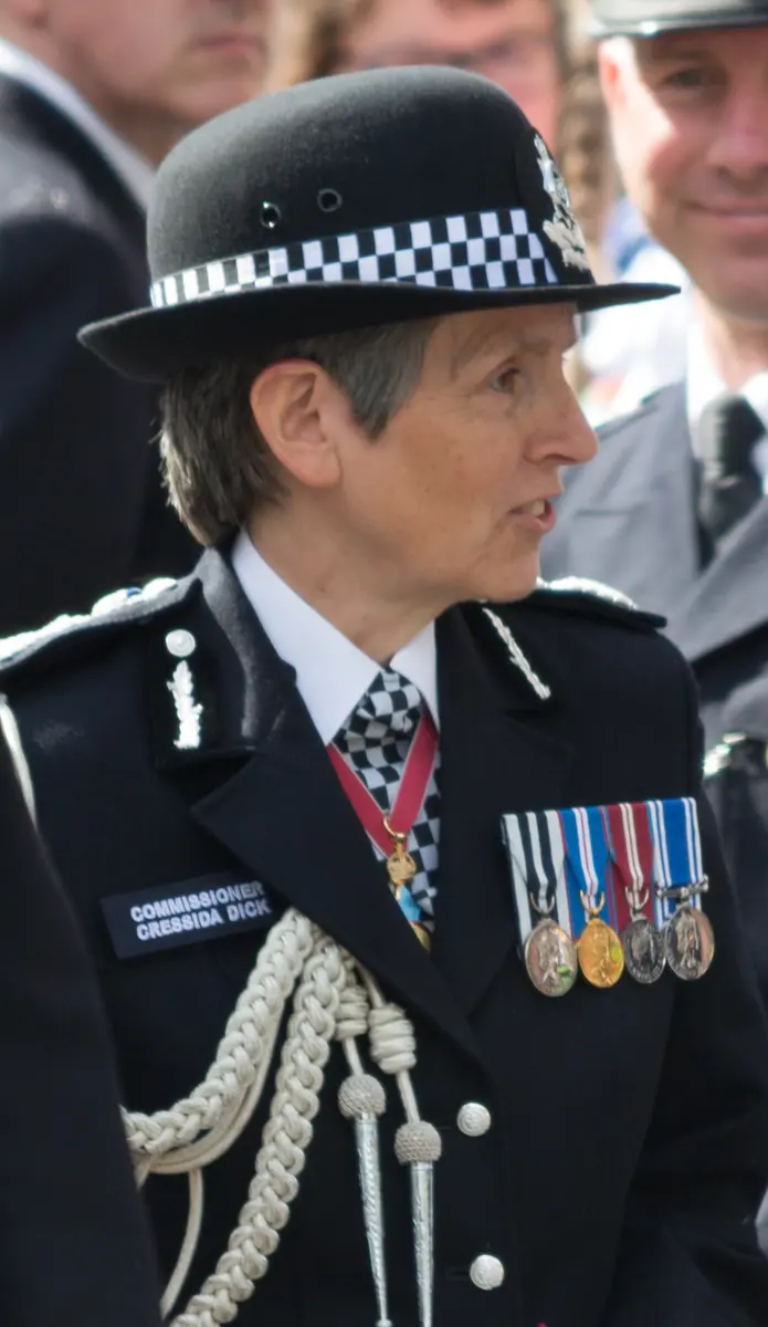 Cressida Dick at the funeral procession of murdered policeman Keith Palmer on April 10, 2017. Image: User:Katie Chan.