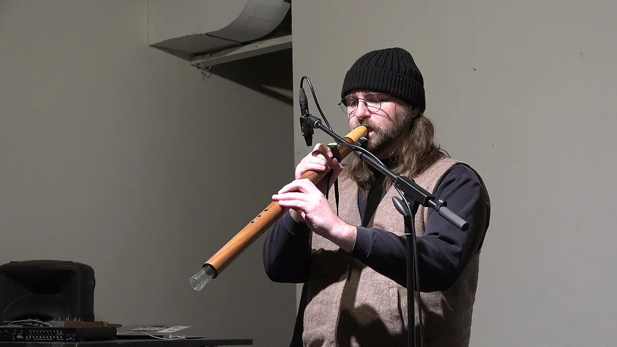 Jack Langdon and his fluteImage: Alex Lozupone (Wikimedia Commons).
