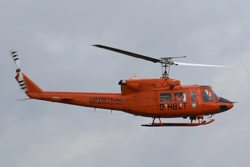 This German air ambulance is similar to the military variant that crashed.