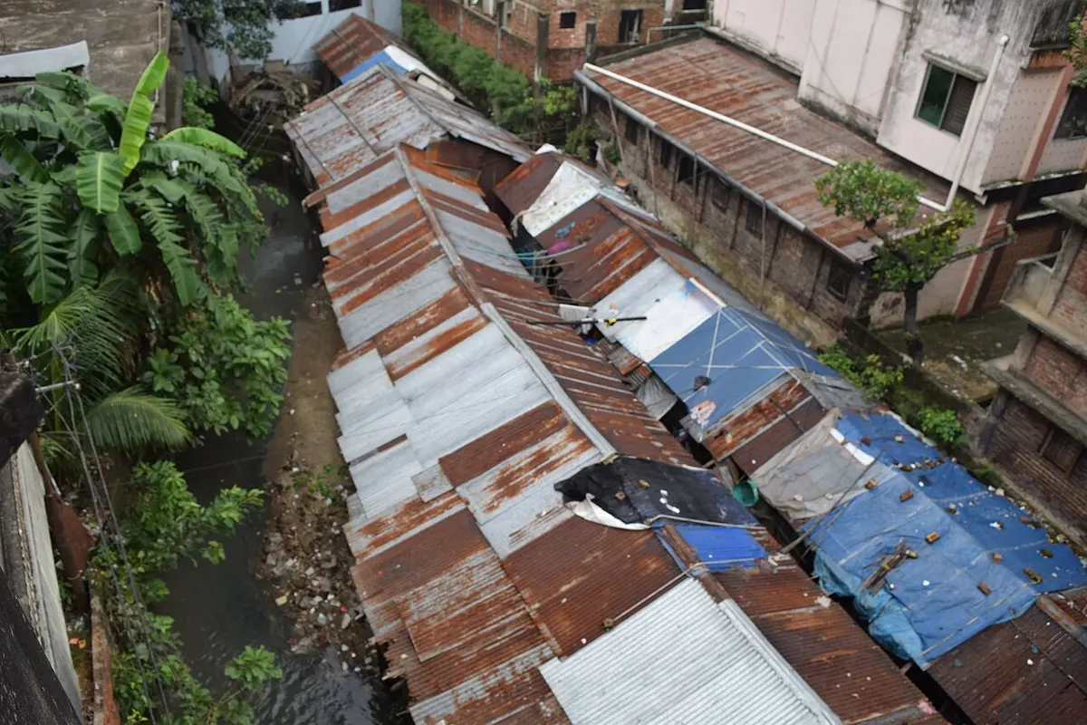 File photo from 2015 of a slum in Chittagong.Image: Intakhab Alam Chowdhury.