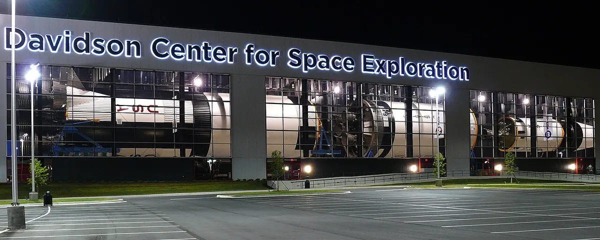 The building housing the rocket