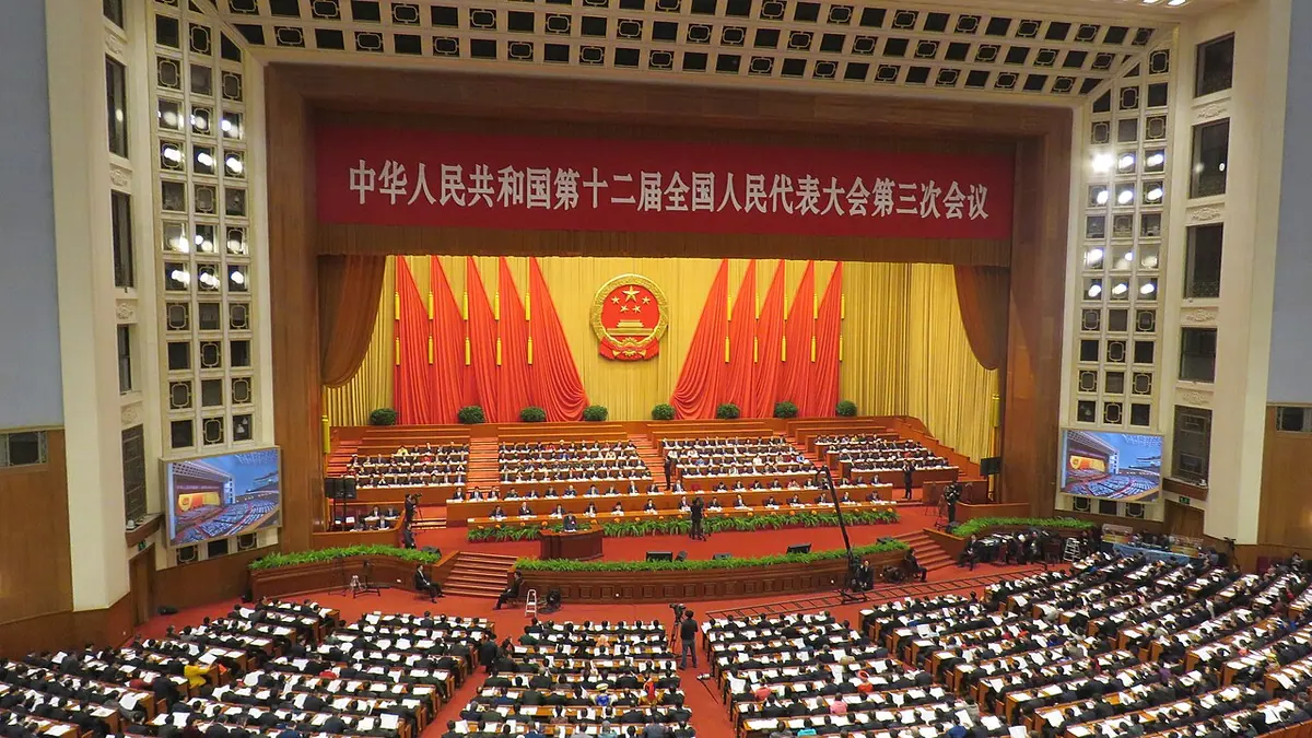 The National People's Congress chamber (pictured in 2015), where Li Keqiang delivered his work report speech. Image: Dong Fang.