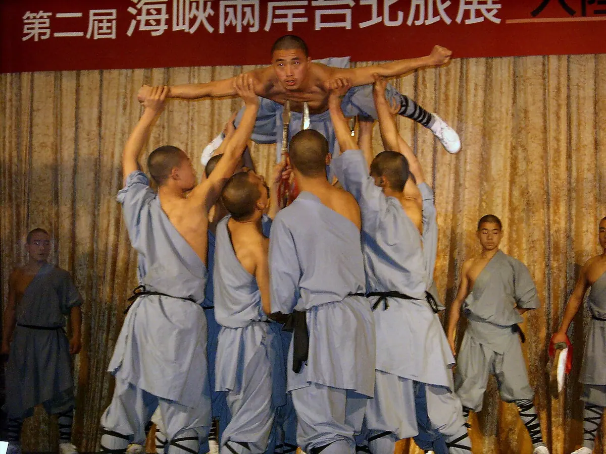 Don't try this at Home! A high-risk martial performance by Shaolin Monastery.