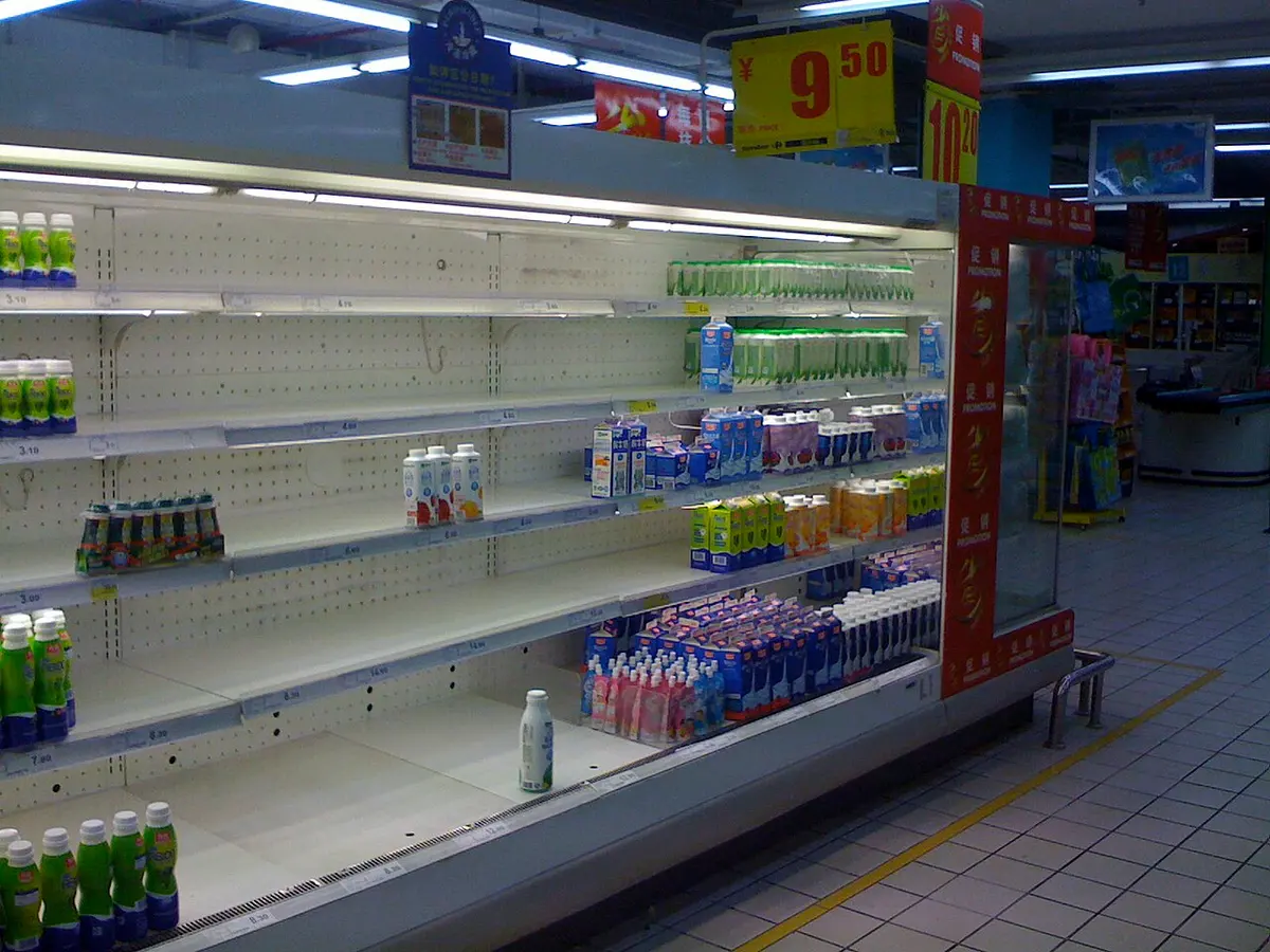Shelves lie bare in China after the 2008 recall