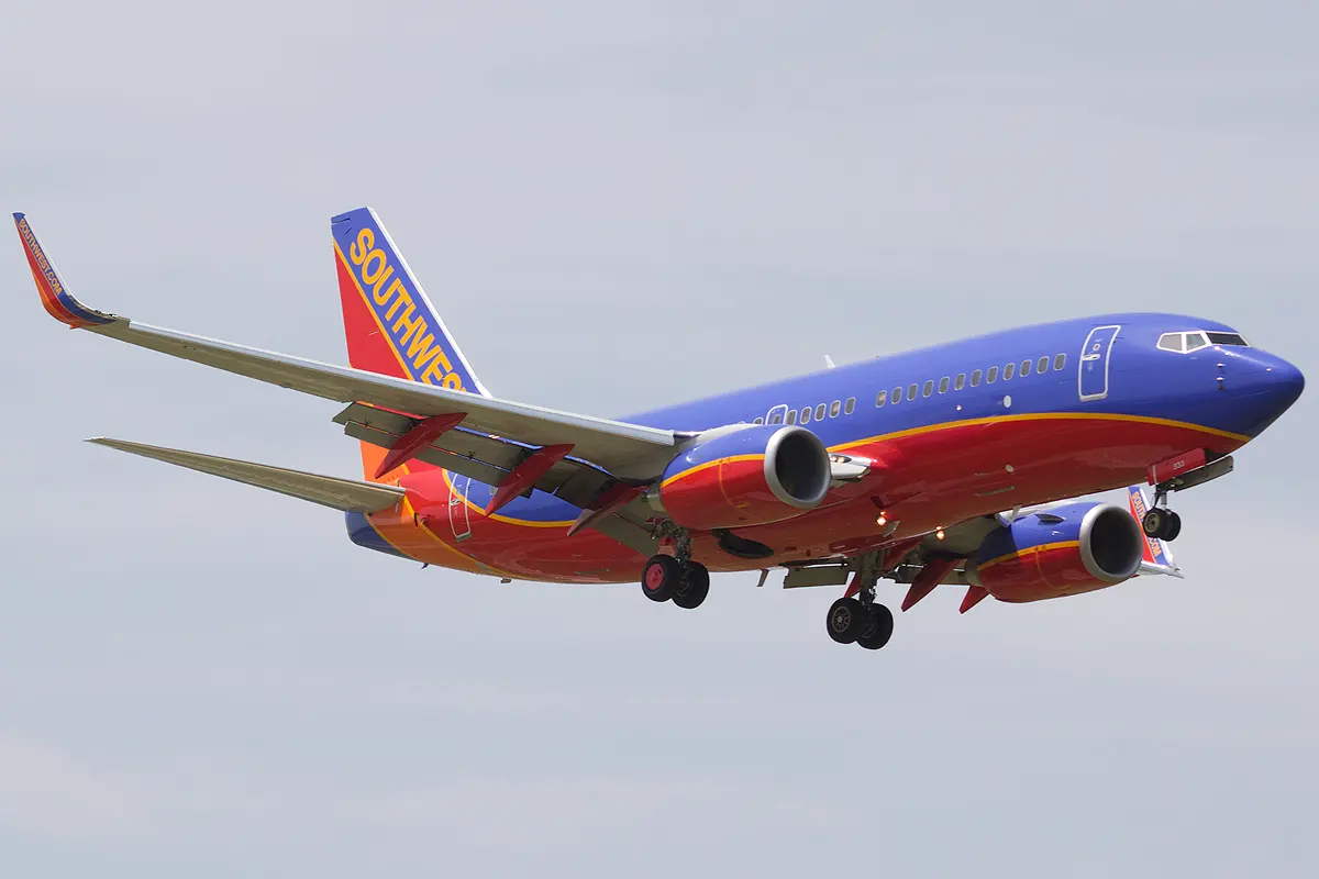 A Southwest Airlines Boeing 737–700. From file. Image: Kevinboydston.